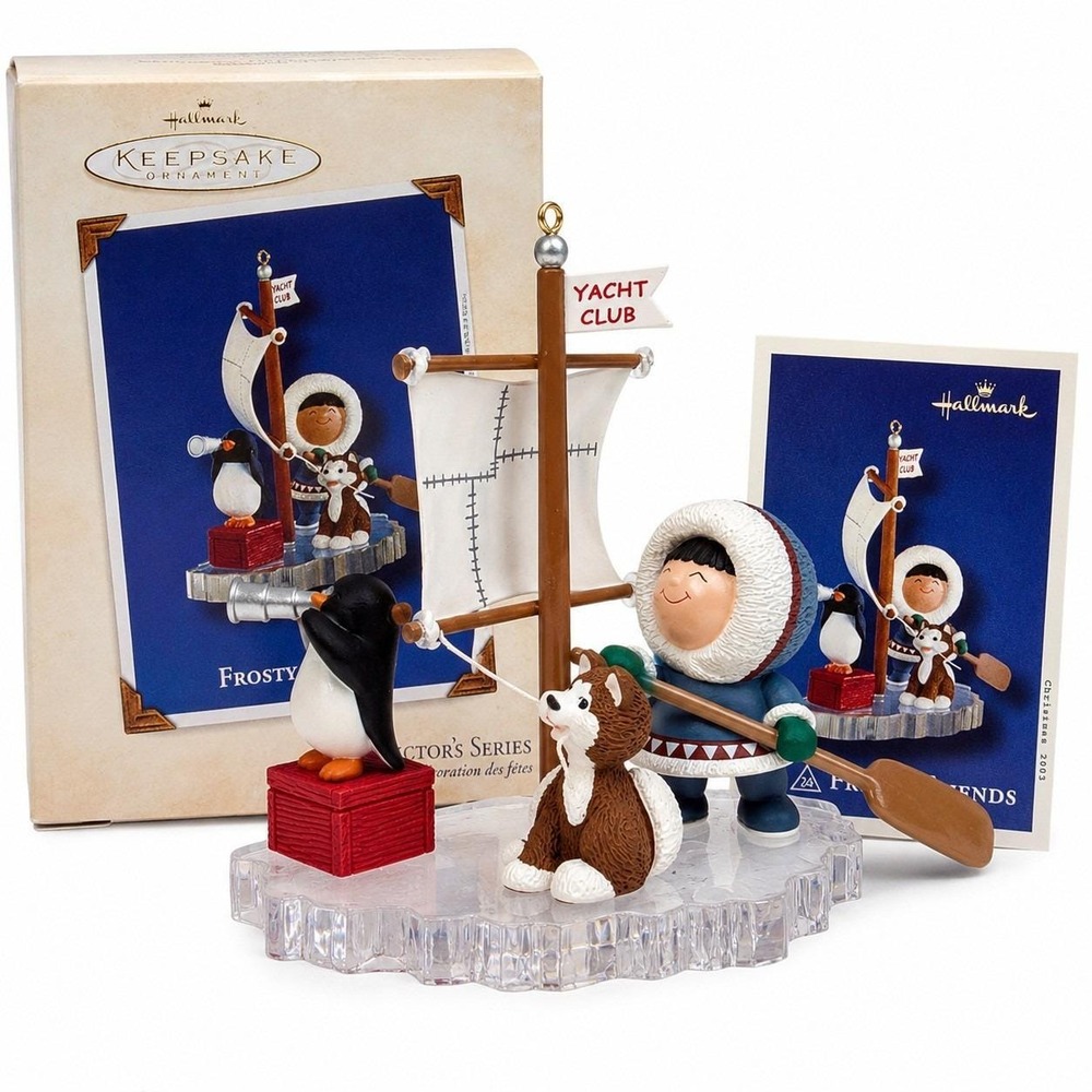 Hallmark Keepsake Frosty Friends 2003 Ornament 24th Series QX8089 Box & Card